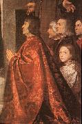 TIZIANO Vecellio Madonna with Saints and Members of the Pesaro Family (detail) wt oil painting picture wholesale